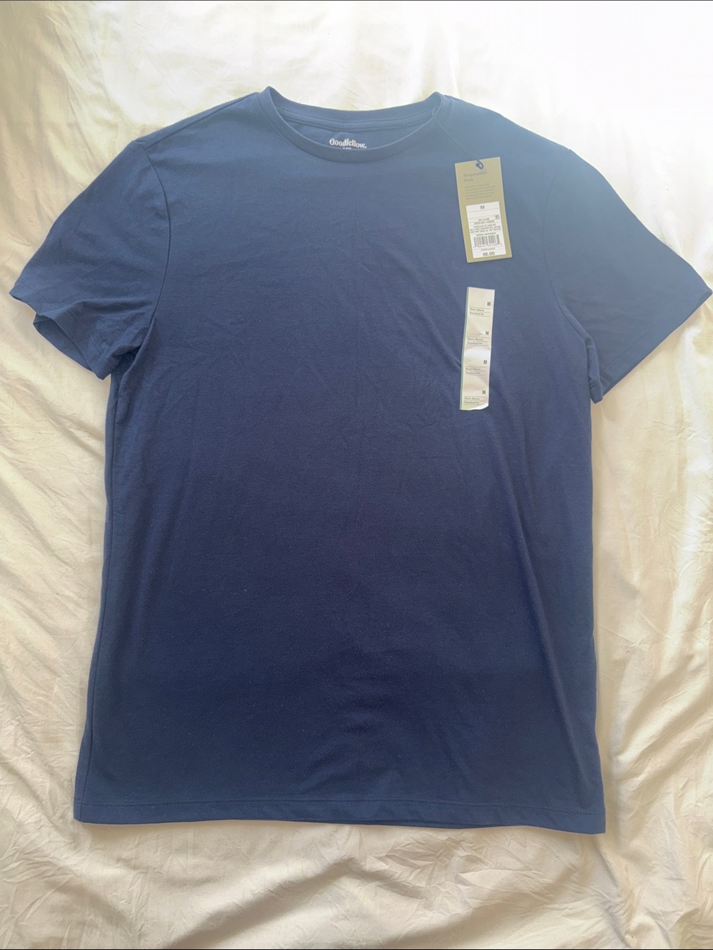 Goodfellow & Co Short Sleeve Crew Neck Tee in Navy Blue